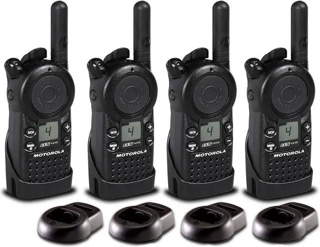 Main image of 4 x Motorola CLS1410 UHF 1 W 4-Channel 2-Way Radio (CLS1410) - 4 Pack Bundle