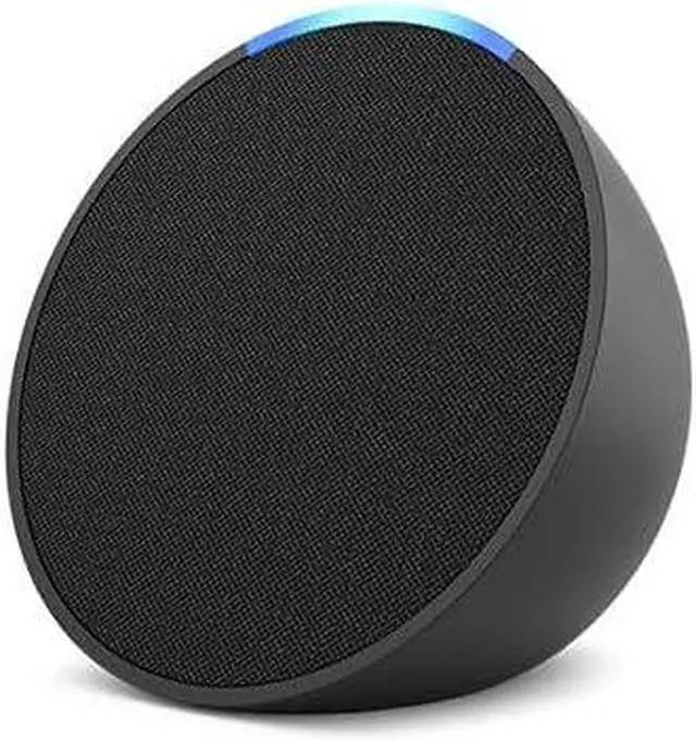 Alt view image 2 of 4 - Echo Pop (1st Generation) Smart Speaker - Charcoal with Cleaning Kit