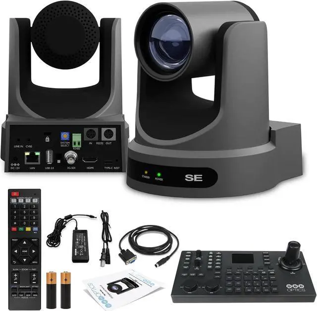 Main image of PTZOptics Move SE PTZ Camera with 30x Optical Zoom (PT30X-SE-GY-G3) + SuperJoy PTZ Camera Controller