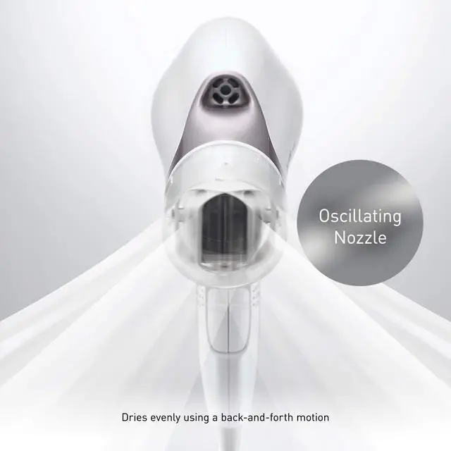 Alt view image 3 of 11 - Panasonic EH-NA67-W Nanoe Salon Hair Dryer with Oscillating QuickDry Nozzle (White)