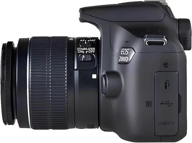 Alt view image 4 of 4 - Canon EOS 2000D with EF-S 18-55mm IS II Lens (Intl Model) Ultimate Bundle