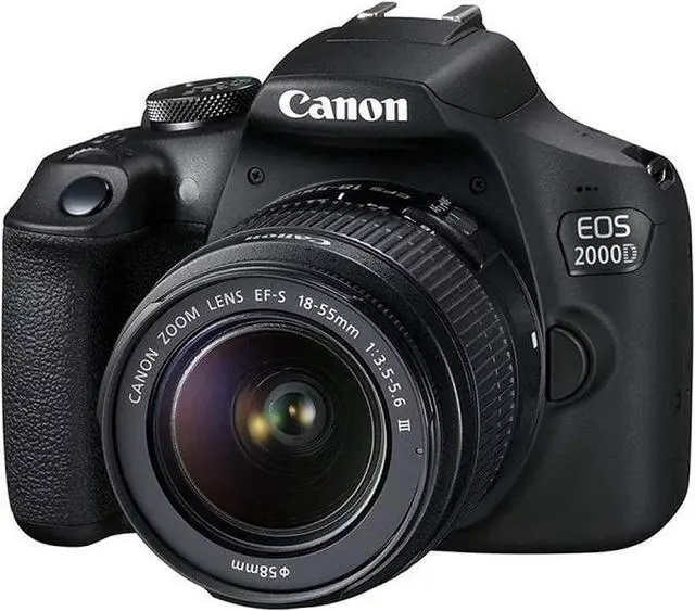 Alt view image 3 of 4 - Canon EOS 2000D with EF-S 18-55mm IS II Lens (Intl Model) Ultimate Bundle