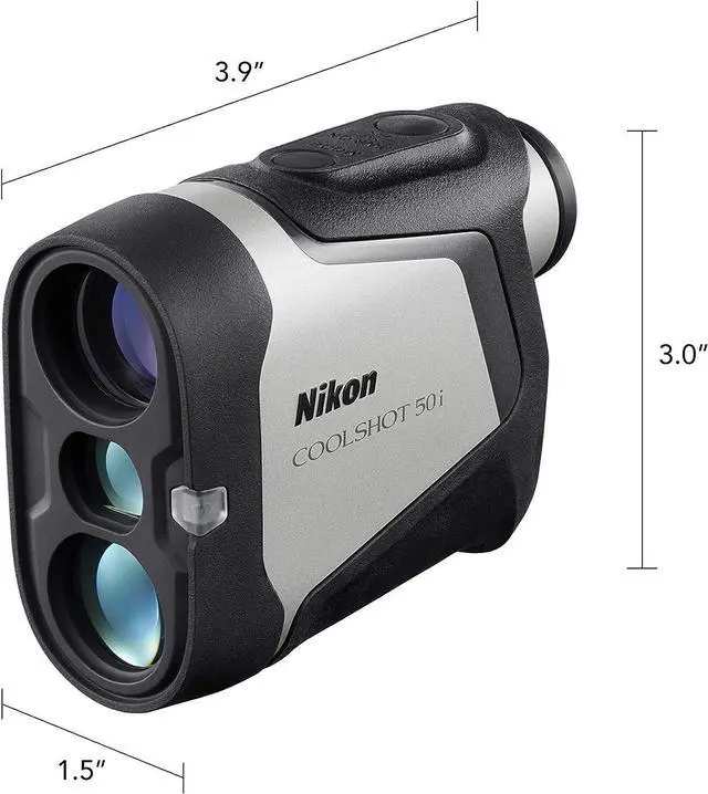 Alt view image 4 of 19 - Nikon CoolShot 50i Golf Laser Rangefinder (6x22) (Black/Grey)