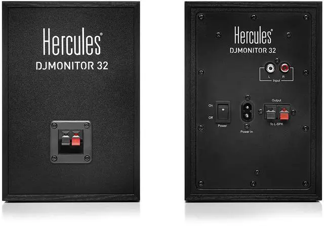 Alt view image 3 of 5 - DJMonitor 32: 2 x 15 watts RMS active monitoring speakers,Black