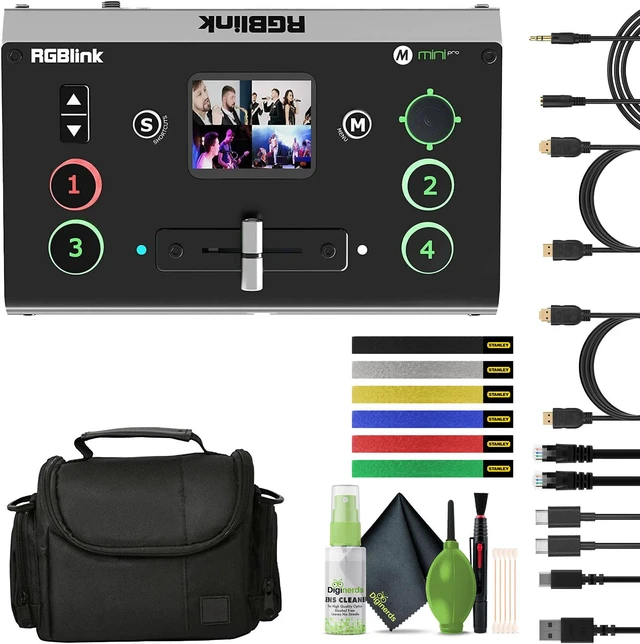 RGBlink Mini-pro Multi Camera Video Mixer Switcher w/T-bar for 4K