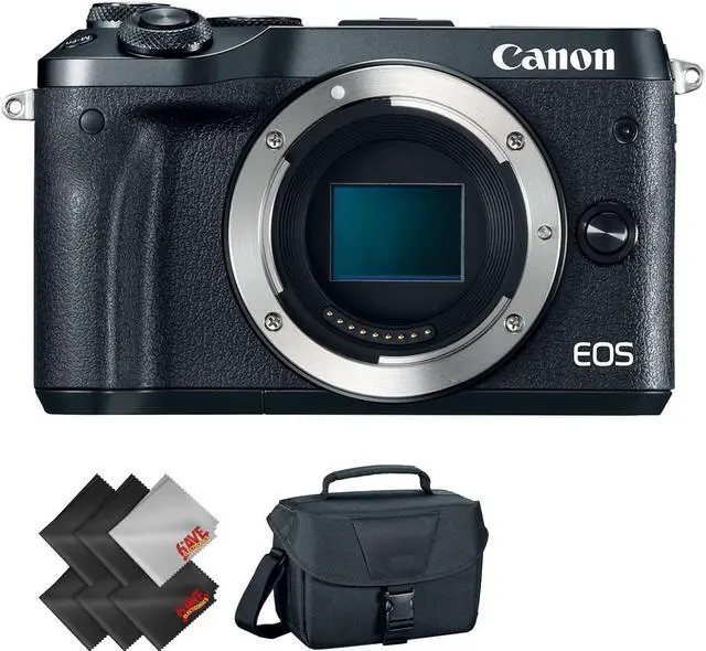 Main image of Canon EOS M6 Mirrorless Digital Camera (Body Only, Black) + 2 Year Accidental Warranty