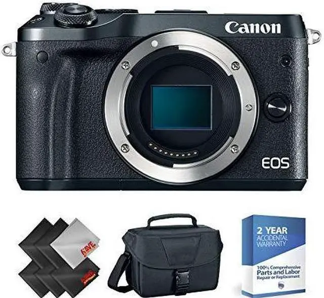 Alt view image 2 of 3 - Canon EOS M6 Mirrorless Digital Camera (Body Only, Black) + 2 Year Accidental Warranty