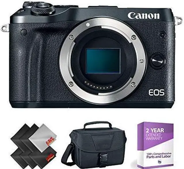 Alt view image 2 of 3 - Canon EOS M6 Mirrorless Digital Camera (Body Only, Black) + 1 Year Warranty