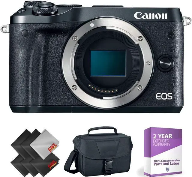 Alt view image 3 of 3 - Canon EOS M6 Mirrorless Digital Camera (Body Only, Black) + 1 Year Warranty