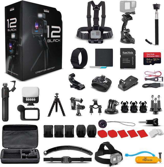 GoPro HERO12 Creator Edition - Action Camera + 64GB + 50 Piece Accessory  Kit 
