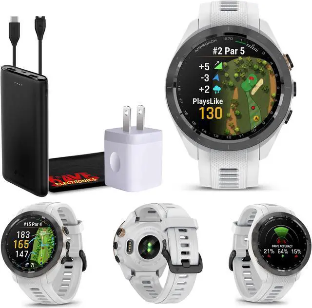 Main image of Garmin Approach S70 42MM Fitness Tracker Watch GPS Golf Smartwatch For Men-White