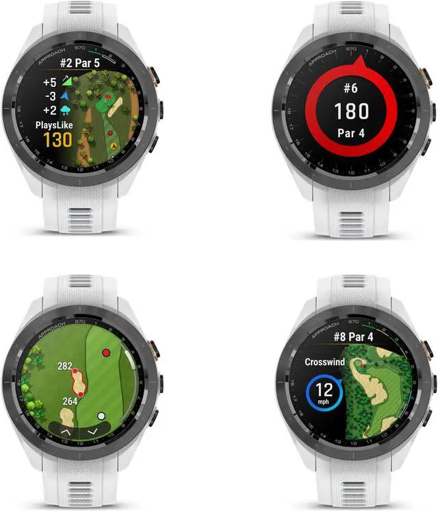 Alt view image 3 of 4 - Garmin Approach S70 42MM Fitness Tracker Watch GPS Golf Smartwatch For Men-White