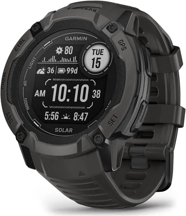 Alt view image 2 of 4 - Garmin Instinct 2X, Solar, Graphite | GPS Smart Watch 010-02805-10