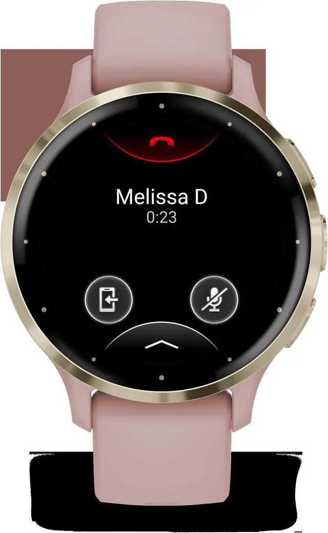 Alt view image 3 of 3 - Garmin Venu 3S Advanced Fitness & Health Tracker Smart Watch - Dust Rose Case