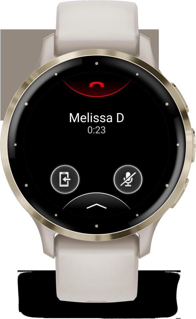 Alt view image 3 of 4 - Garmin Venu 3S Advanced Fitness And Health Tracker Smart Watch - Ivory Case