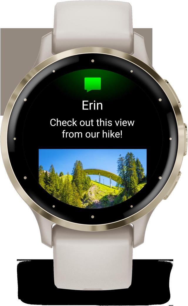 Alt view image 4 of 4 - Garmin Venu 3S Advanced Fitness And Health Tracker Smart Watch - Ivory Case