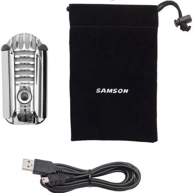 Alt view image 4 of 4 - Samson Meteor Mic USB Studio Condenser Microphone (Chrome)
