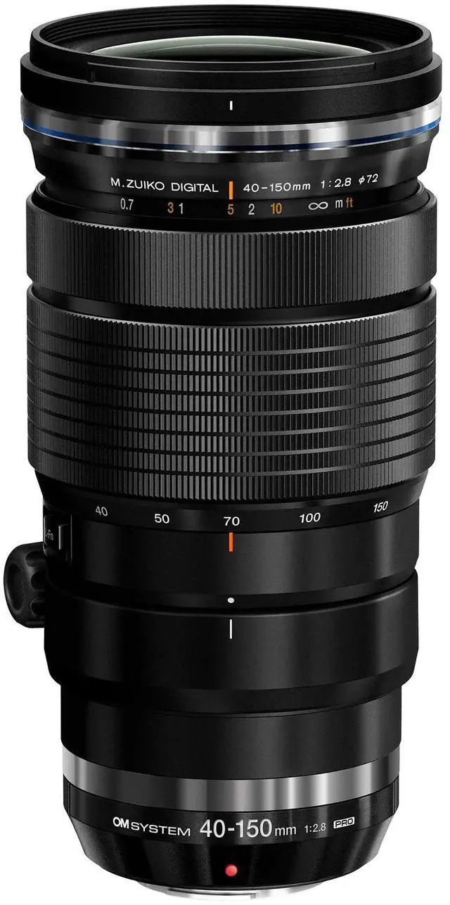 Main image of OM System M.ZUIKO DIGITAL - 40 mm to 150 mm - f/22 - f/2.8 - Varifocal Lens, 72 mm Attachment - 0.21x Magnification - 3.8x Optical Zoom