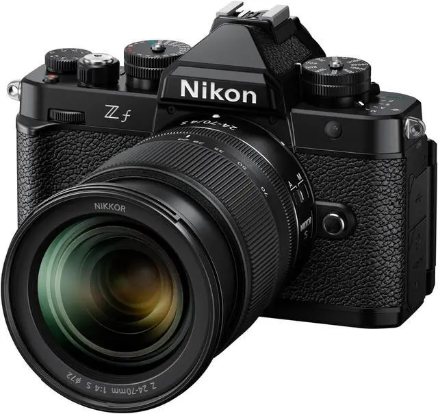 Alt view image 2 of 17 - Nikon Z f with Zoom Lens | Full-Frame Mirrorless Stills/Video Camera with 24-70mm f/4 Lens (International Version)