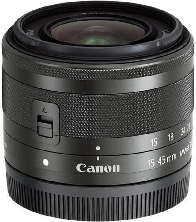 Alt view image 2 of 4 - Canon EF-M 15-45mm f/3.5-6.3 IS STM Zoom Lens (Graphite) (0572C002) - Bundle