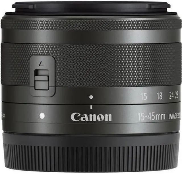 Alt view image 3 of 4 - Canon EF-M 15-45mm f/3.5-6.3 IS STM Zoom Lens (Graphite) (0572C002) - Bundle