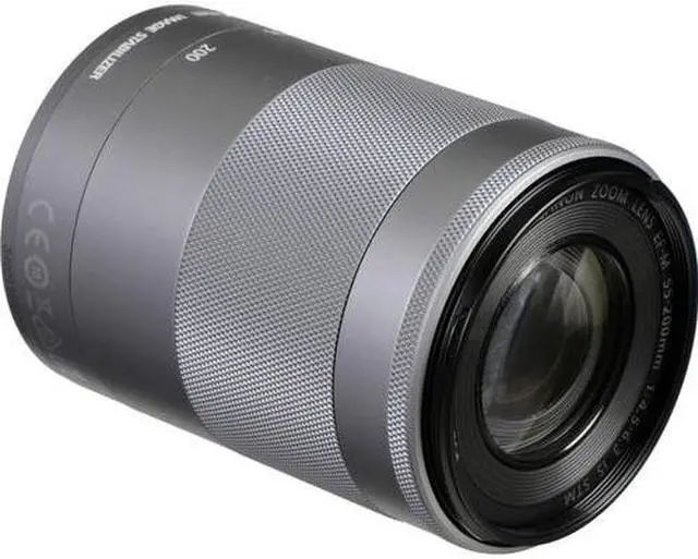 Alt view image 4 of 4 - Canon EF-M 55-200mm f/4.5-6.3 IS STM Lens (Silver) (1122C002) + 64GB Card  - Bundle