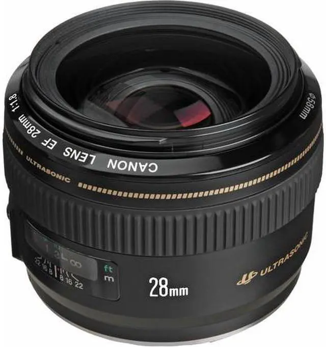 Alt view image 2 of 4 - Canon EF 28mm f/1.8 USM Lens (2510A003) + Filter Kit + Cap Keeper - Bundle