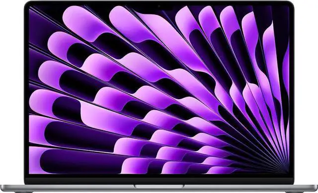 Main image of Apple 2023 MacBook Air Laptop with M2 chip: 15.3-inch Liquid Retina Display, 8GB Unified Memory, 256GB SSD Storage, 1080p FaceTime HD Camera, Touch ID. Works with iPhone/iPad; Space Gray