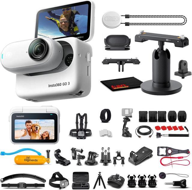 Insta360 GO 3 Action Camera, White - 64GB with Sport Kit 