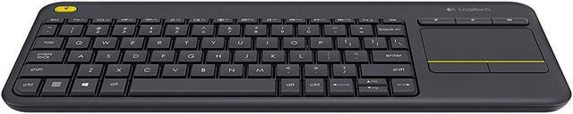 Alt view image 20 of 20 - Logitech K400 Plus Wireless Touch HTPC Keyboard for PC Connected TVs