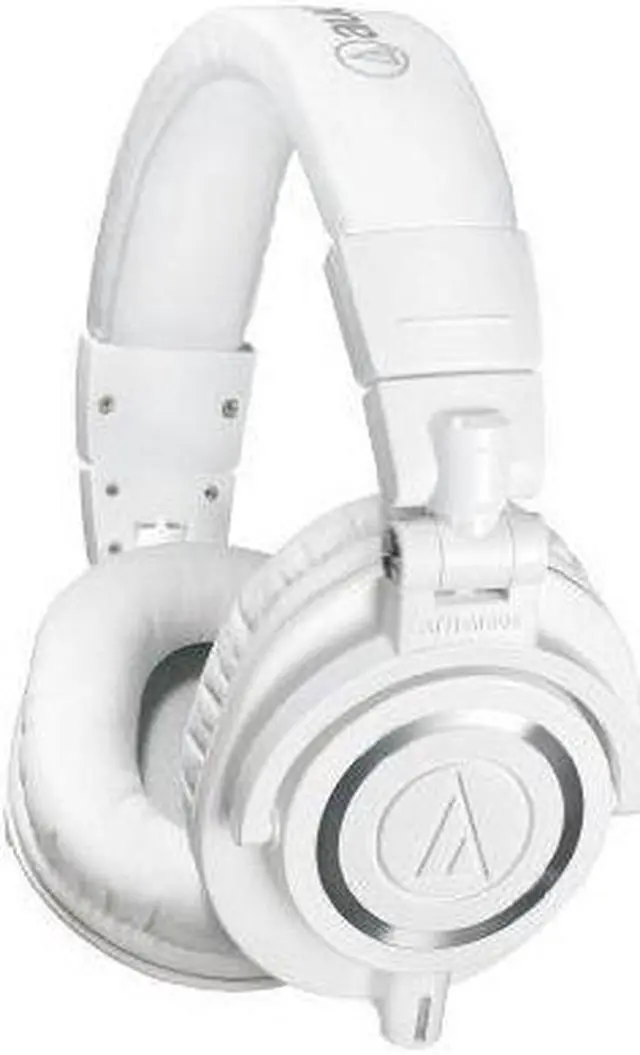 Alt view image 18 of 20 - Audio Technica ATH-M50x Closed-Back Monitoring Headphones (White)