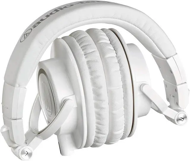 Alt view image 20 of 20 - Audio Technica ATH-M50x Closed-Back Monitoring Headphones (White)