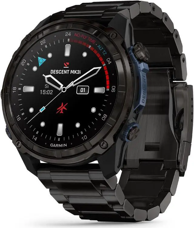 Main image of Garmin Descent Mk3i, Dive Computer and Multisport GPS Smartwatch, Air Integration, Black Titanium