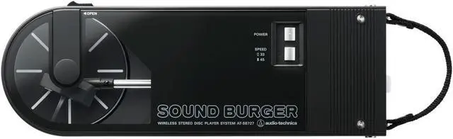 Main image of Audio-Technica AT-SB727 Sound Burger Portable Bluetooth Turntable, Black