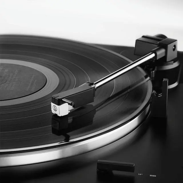 Alt view image 4 of 4 - Audio-Technica AT-LP60XBT-BK Fully Automatic Bluetooth Belt-Drive Stereo Turntable, Black, Hi-Fi, 2 Speed, Dust Cover, Anti-Resonance, Die-cast Aluminum Platter
