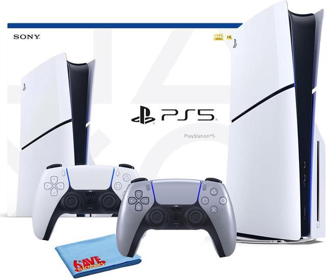 PlayStation 5 Slim, PS5 Console Digital Edition, Built-in 1TB SSD Storage  Bundle 