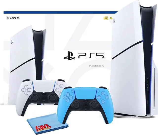Main image of PlayStation 5 Slim, PS5 Console, Built-in 1TB SSD Storage Bundle