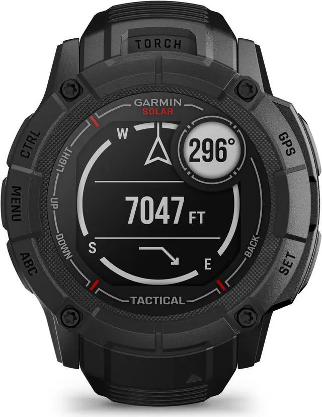 Alt view image 4 of 4 - Garmin Instinct 2X Solar - Tactical Edition Rugged GPS Smartwatch (Black) Bundle