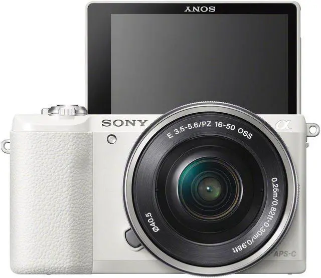 Alt view image 4 of 7 - Sony a5100 16-50mm DSLR Camera with 3-Inch Flip Up LCD (White)