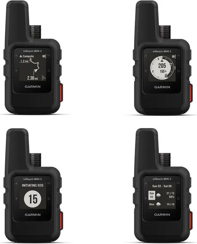 Alt view image 2 of 4 - Garmin inReach Mini 2 Satellite Communicator (Black) with Battery Charger Bundle