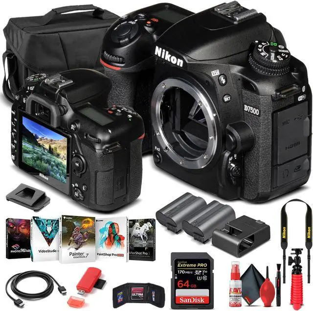 Main image of Nikon D7500 DSLR Camera Body Only 1581 - Basic Bundle