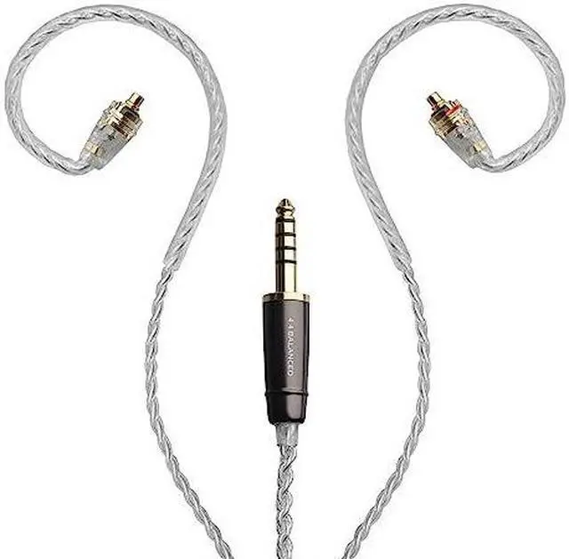 Main image of MEZE AUDIO | Rai Series MMCX Cable | Headphones HiFi Cable Replacement 4.4mm Male to Dual MMCX Connector Plug | Silver Plated Upgrade Balanced Cable 4.4mm Jack | Cable Length 1.2m/3.9ft