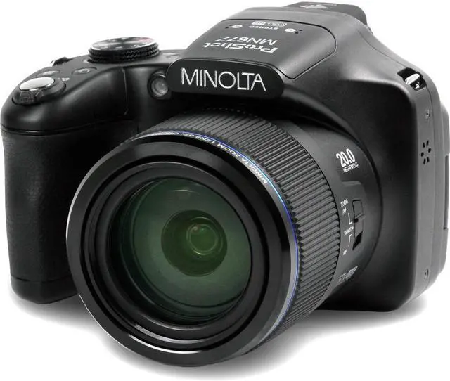 Alt view image 2 of 4 - Minolta Pro Shot 20 MP HD Digital Camera with 67x Zoom, 1080p HD Video Bundle (Black)