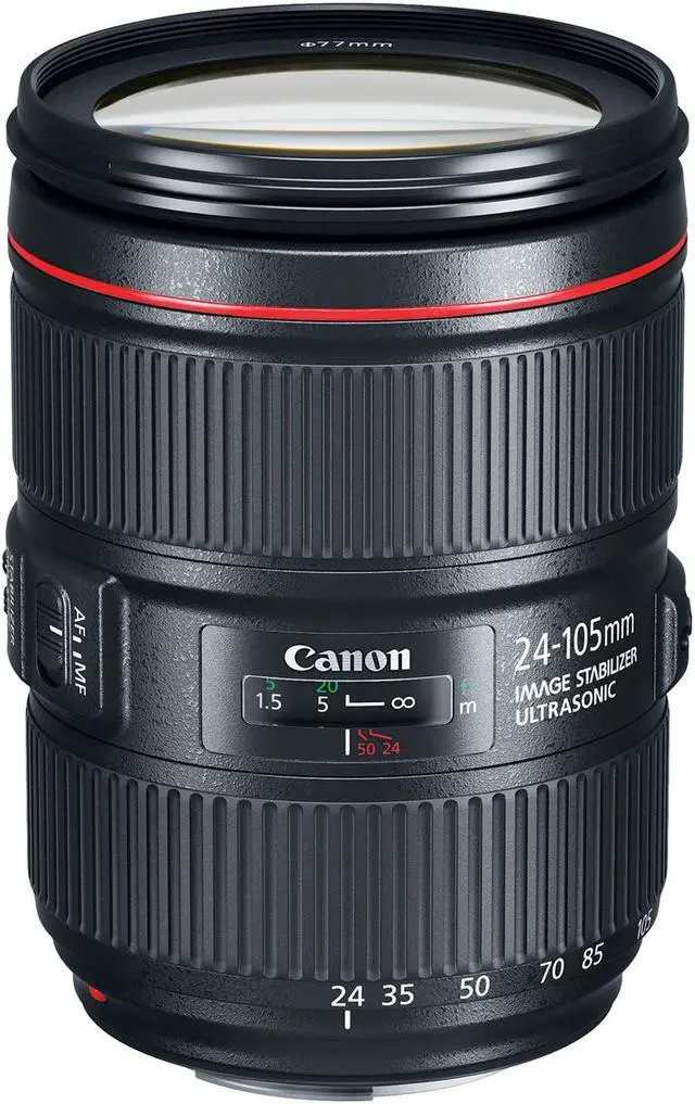 Alt view image 10 of 10 - Canon EF 1380C002 24-105 mm Zoom Lens For DSLR Camera - Black