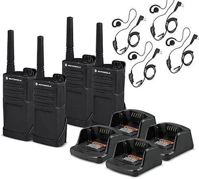 Main image of 4 x Motorola RMM2050 On-Site 2-Way Radio (RMM2050) - 4 Pack With Mic Bundle