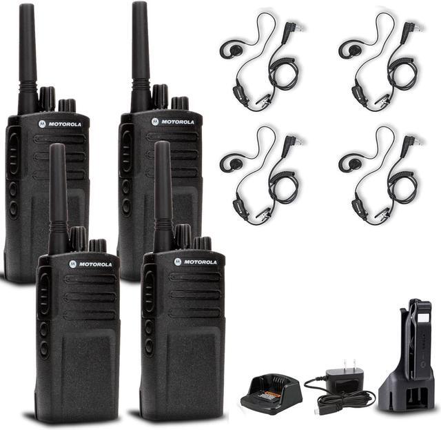 Main image of 4 x Motorola RMV2080 On-Site 2-Way Radio + 4 x Motorola HKLN4604 Earpiece + More