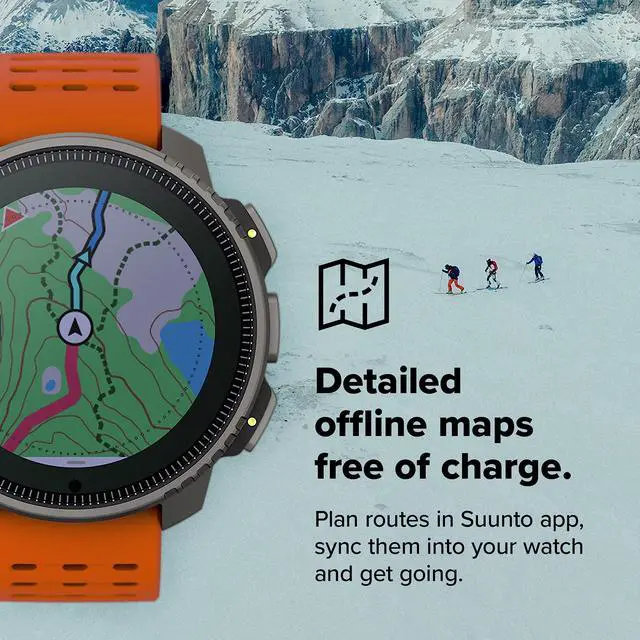 Alt view image 3 of 4 - SUUNTO Vertical: Adventure GPS Watch, Large Screen, Offline Maps, Black/Sand