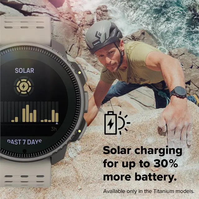 Alt view image 4 of 4 - SUUNTO Vertical: Adventure GPS Watch, Large Screen, Offline Maps, Black/Sand