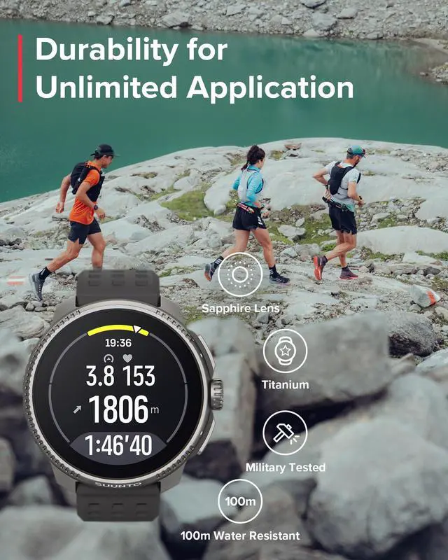 Alt view image 4 of 4 - SUUNTO Race Sports Watch, GPS Tracker w/Clearer AMOLED Touchscreen, Supports 95+ Sports for Training Insights & Recovery Metrics, Sapphire Lens
