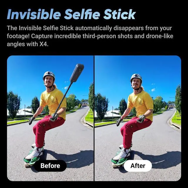 Alt view image 4 of 19 - Insta360 X4 8K 360 Action Camera